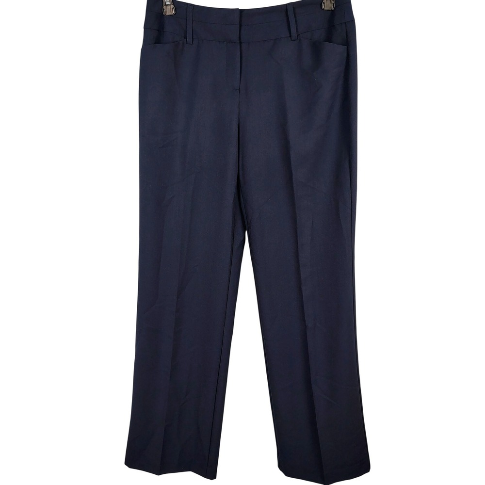 NWT Cato Womens SZ 10 Shape Enhancing Trousers Pitch Navy Stretch Officecore